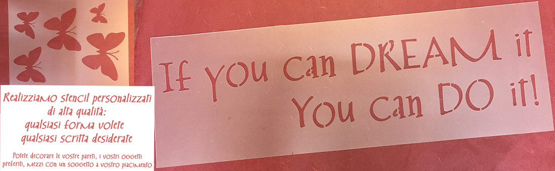 Stencil personalizzati